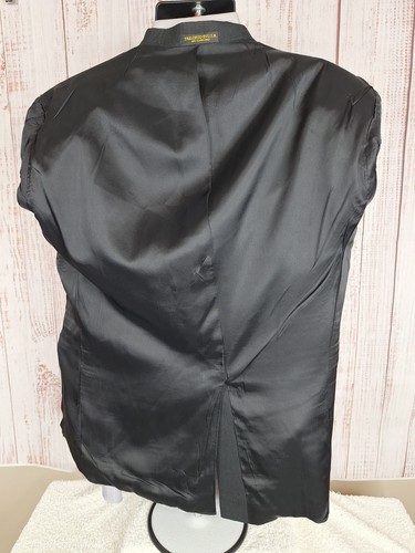 Hardwick Clothes Sport Coat Blazer Mens 40S Black Gold Button - Picture 9 of 10