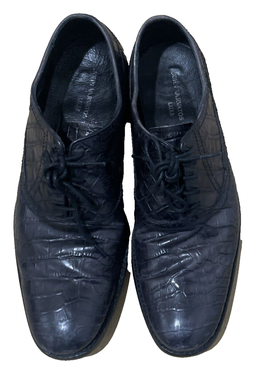 John Varvatos USA Luxe Leather Upper/Insoles/Soles Black Cap Toe Oxfords 8.5 EUC John Varvatos 8.5 M Mans Plain LUXE Wing Tip Black Shoes  main image 3