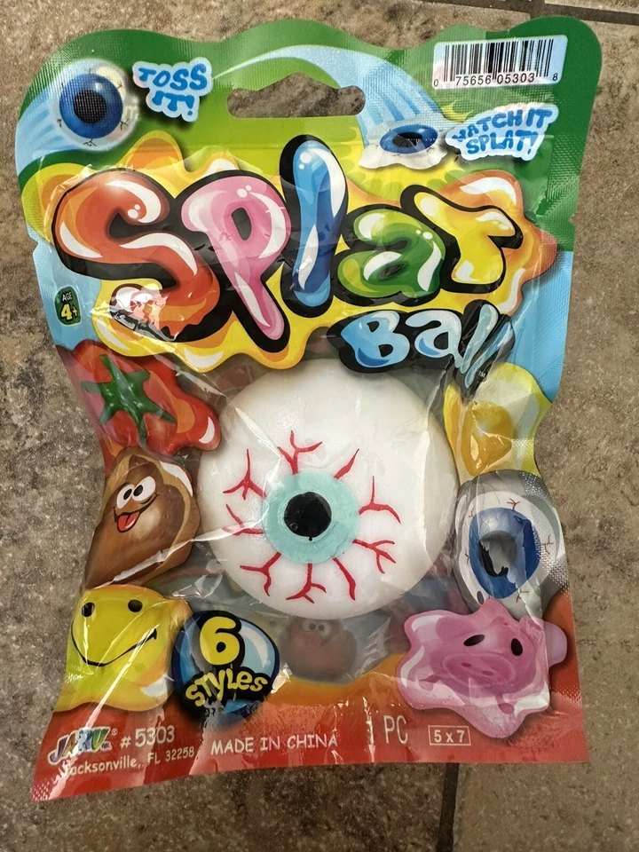Lote de 5 juguetes de estrés blandos JA-RU Splat Ball Foto 4 de 4