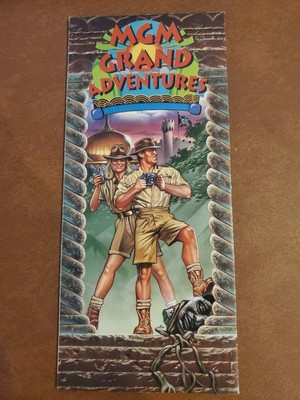 Vintage MGM Grand Adventures Theme Park Old Las Vegas Map
