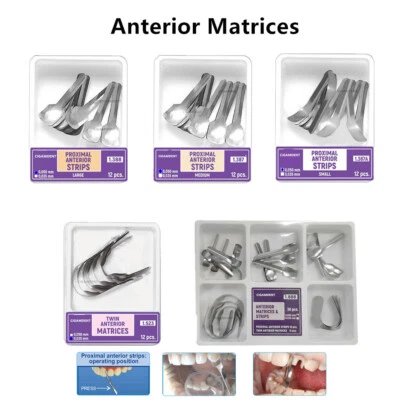 TOR VM Dental Matrix Band System Proximal Anterior Strips Sectional Contoured Matrice