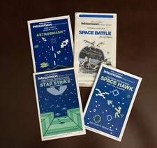 Bilingual Canadian Intellivision Manuals for Space Games From Mattel Electronics