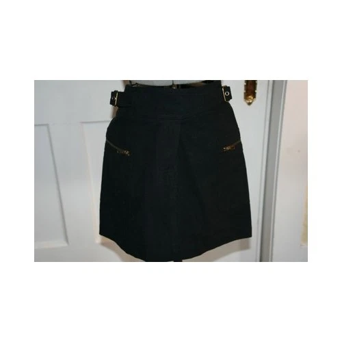 Kors Michael Kors doeskin skirt in black size 6