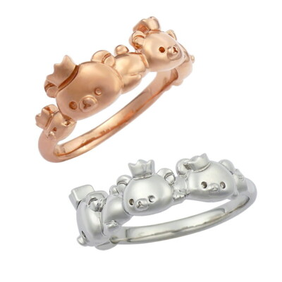 アクセサリー rirarira Rilakkuma All Star Ring SV925 Silver Pink Gold Korilakkuma