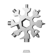 1/3pcs 18-in-1 Snowflake Multi-Tool Carbon Steel Multitool Screwdriver Opener