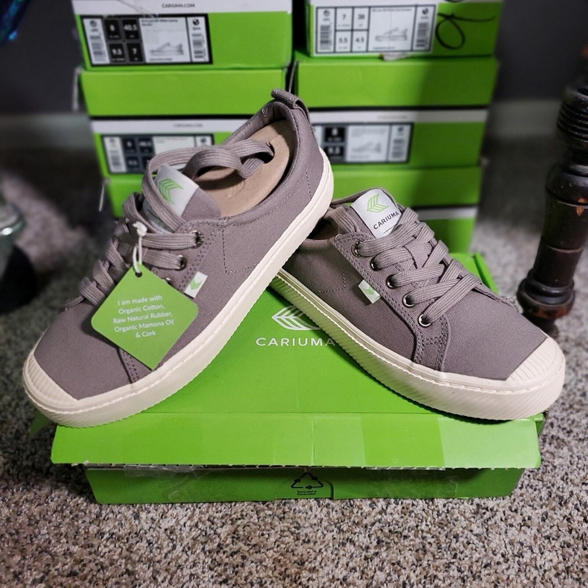 Women's Size CARIUMA Unisex OCA Low Mystic Grey Canvas Sneaker