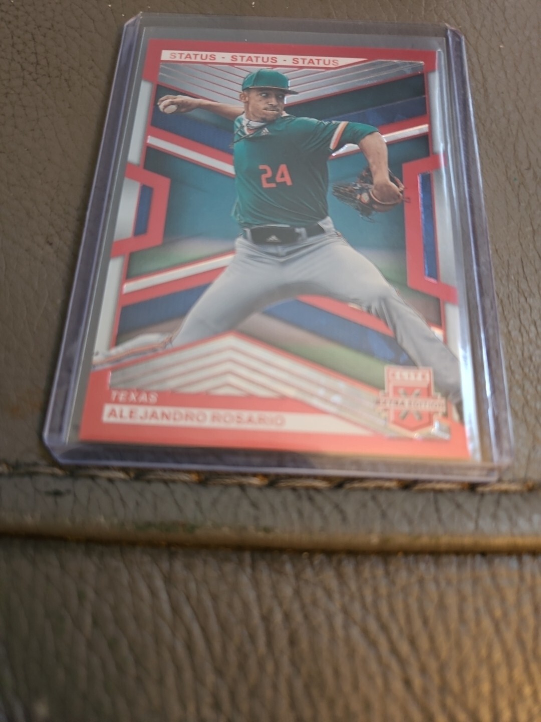 2023 Elite Extra Edition #137 Alejandro Rosario Red Status Parallel SN 107/199