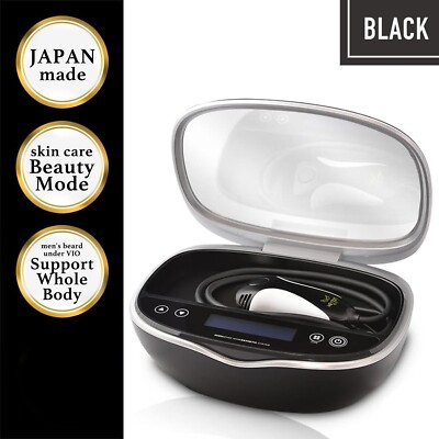 Mteck KE-NON Home Hair Remover Whole Body Matte BLACK Unisex Skin Care Japan New