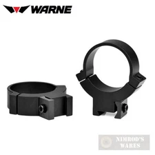 Warne Rimfire 30mm High SCOPE RINGS Matte Fits 3/8" or 11mm 732M FAST SHIP