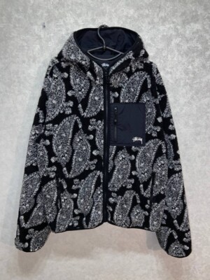 Stussy Paisley Hooded Sherpa Jacket XXL | eBay
