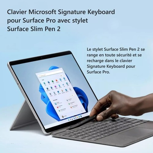Microsoft Surface Clavier Signature + STYLET Slim Pen 2 Alcantara AZERTY 1864 - Photo 7/11