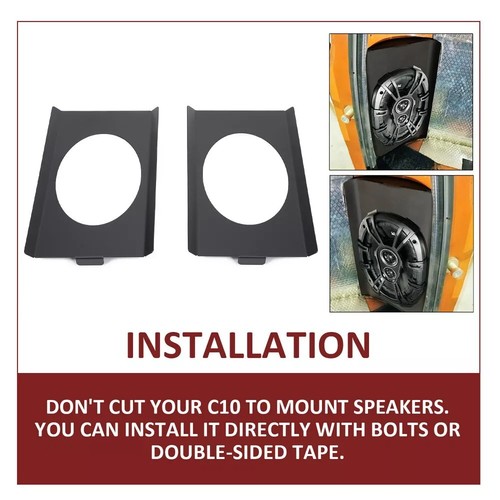 Behind Seat Cab Corner 6"×9" Speaker Mounting Brackets Pair FOR 73-87 Chevy C10 - Bild 4 von 17