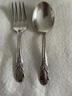Vintage Bridal Veil by Rogers Sterling Silver Baby Fork & Spoon Set