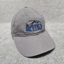 REI Co-op Hat Baseball Cap Gray OSFM Adjustable Strapback Dad Cap Casual Outdoor