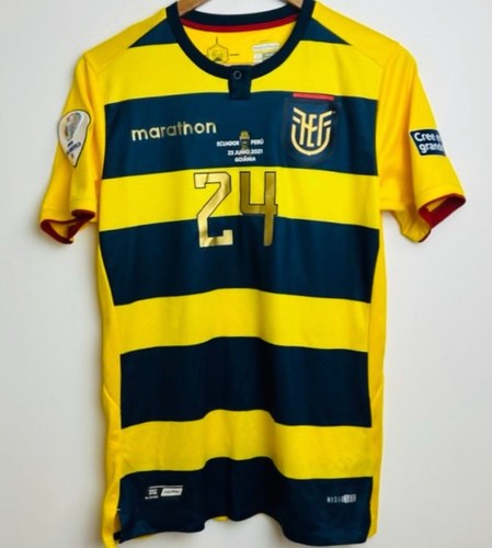 Ecuador Matchworn trikotspieler utileria Maillot # 24 Leon E