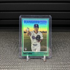 2024 - Topps Archives  Green Foilboard #123 59/99 Jack Leiter Rookie Rangers