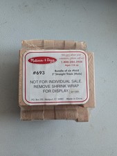 Melissa  Doug Wooden Train Track 2" Straight Track 693 Male 6 pieces