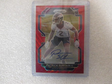 2001 patrick surtain  denver broncos auto rookie card red wave 27/149 sp