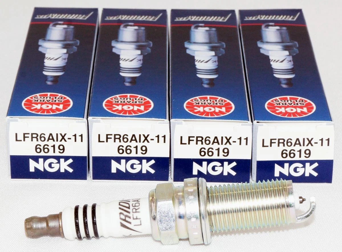 Genuine NGK 6619 Iridium IX Spark Plugs 4 Pack LFR6AIX11 for Toyota Subaru BMW