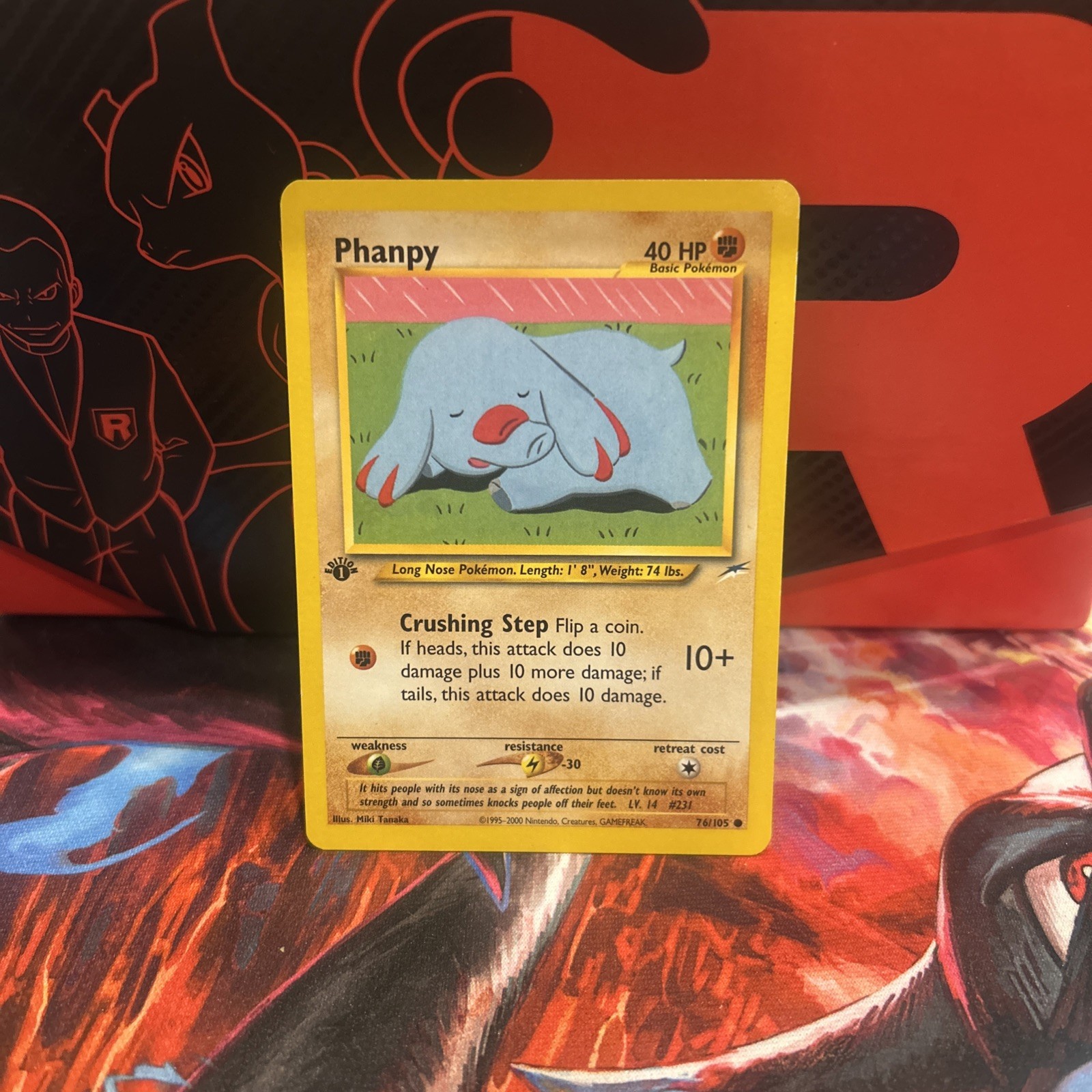 Phanpy 76/105 Common 1st Edition Neo Destiny Pokemon LP