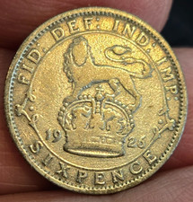 1926 GB George V Silver 6d.  Popular as Lucky Wedding Sixpence.