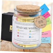 Bible Verse Jar for Emotions, Birthday Friendship 1 Pcs Bible Jar of Emotions