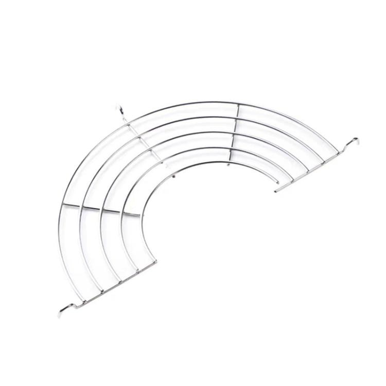 Estante de drenaje de aceite semicircular de acero inoxidable, 26 cm, aislamiento térmico, a prueba de óxido