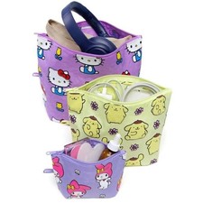 BAGGU x Sanrio GO Pouch Set Hello Kitty Pom Pom Purin My Melody Neu