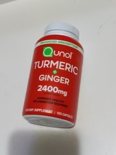 Turmeric Curcumin w Black Pepper Ginger, 2400mg Joint Support, 105 Count 6/28