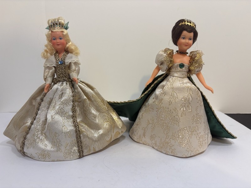 Vintage French Le Minor Victorian Period Dolls Set Of 2