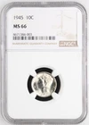 1945 Mercury Dime NGC MS-66 -003