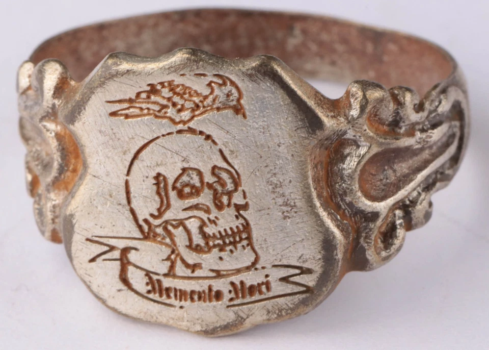 Memento Mori Raven on a skull Symbolizes the rethinking of death, victory over - Image 3 of 4