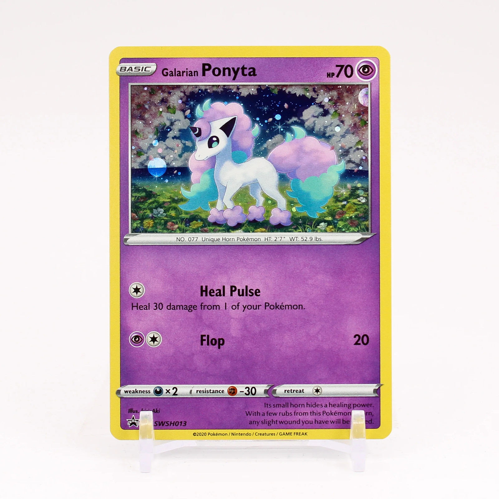 Galarian Ponyta - SWSH013 Black Star Promo Holo Pokemon - NM/MINT