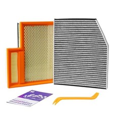 Engine Air Filter&Cabin Air Filter Combo Pack-Compatible with Ford Transit
