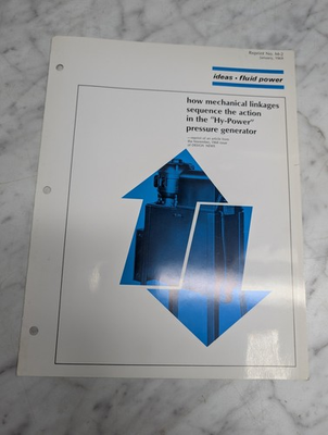 #ad #ad HANNIFIN HY POWER PRESSURE GENERATOR REPRINT #M 2 1969 SALES BROCHURE LITERATURE $19.00