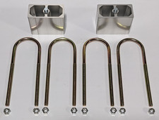 4 Drop Extruded Aluminum Rear Leaf Spring Lowering Block U-bolt Kit Return 4 Drop Extruded Aluminum Rear Leaf Spring Lowering Block U-bolt Kit Return