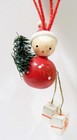 Erzgebirge Style Italy Santa Claus Parachute Tree Gift Wooden Wood Vntg Ornament — photo 9