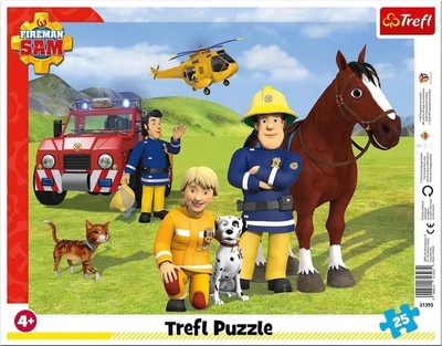 Gadget -D- Fireman Sam: Trefl - Puzzle 25 Frame - Always On Guard Trefl