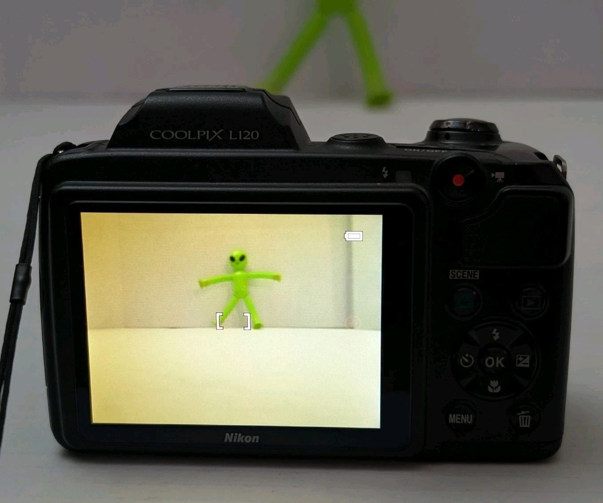 Nikon Coolpix L120 Bridge Camera - 14.1MP, 21x WIDE Zoom - Works