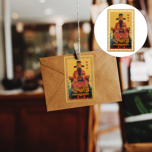  Karta noworoczna Szczęśliwe ozdoby Chiński smok Charms Karty Postacie - Zdjęcie 6 z 12