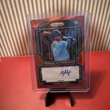 Yohel Pozo 2022 Panini Prizm #RA-YP Rookie Autographs Red Wave Prizm /75