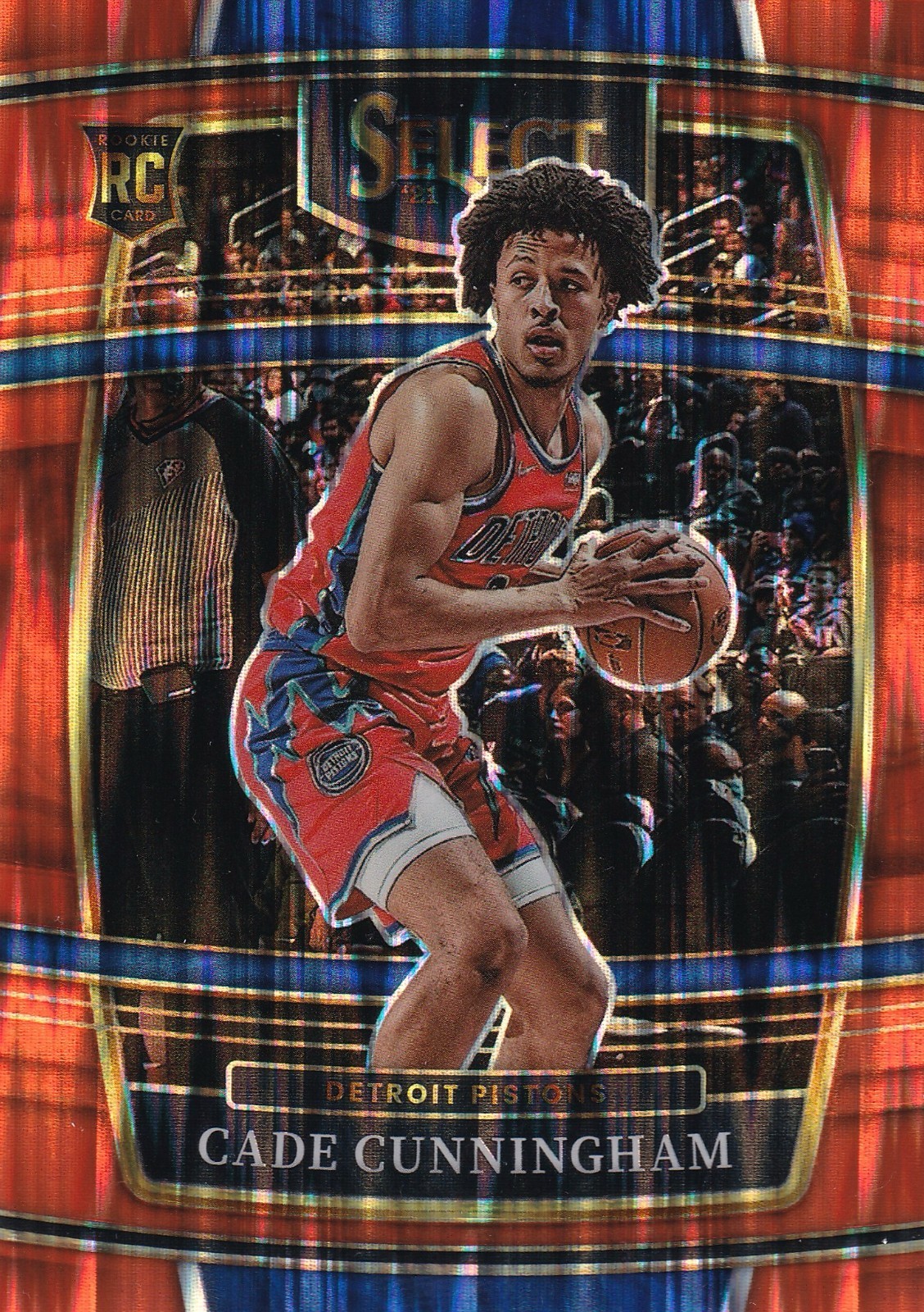 2021-22 Panini Select Concourse Cade Cunningham #11 Orange Flash Prizm RC