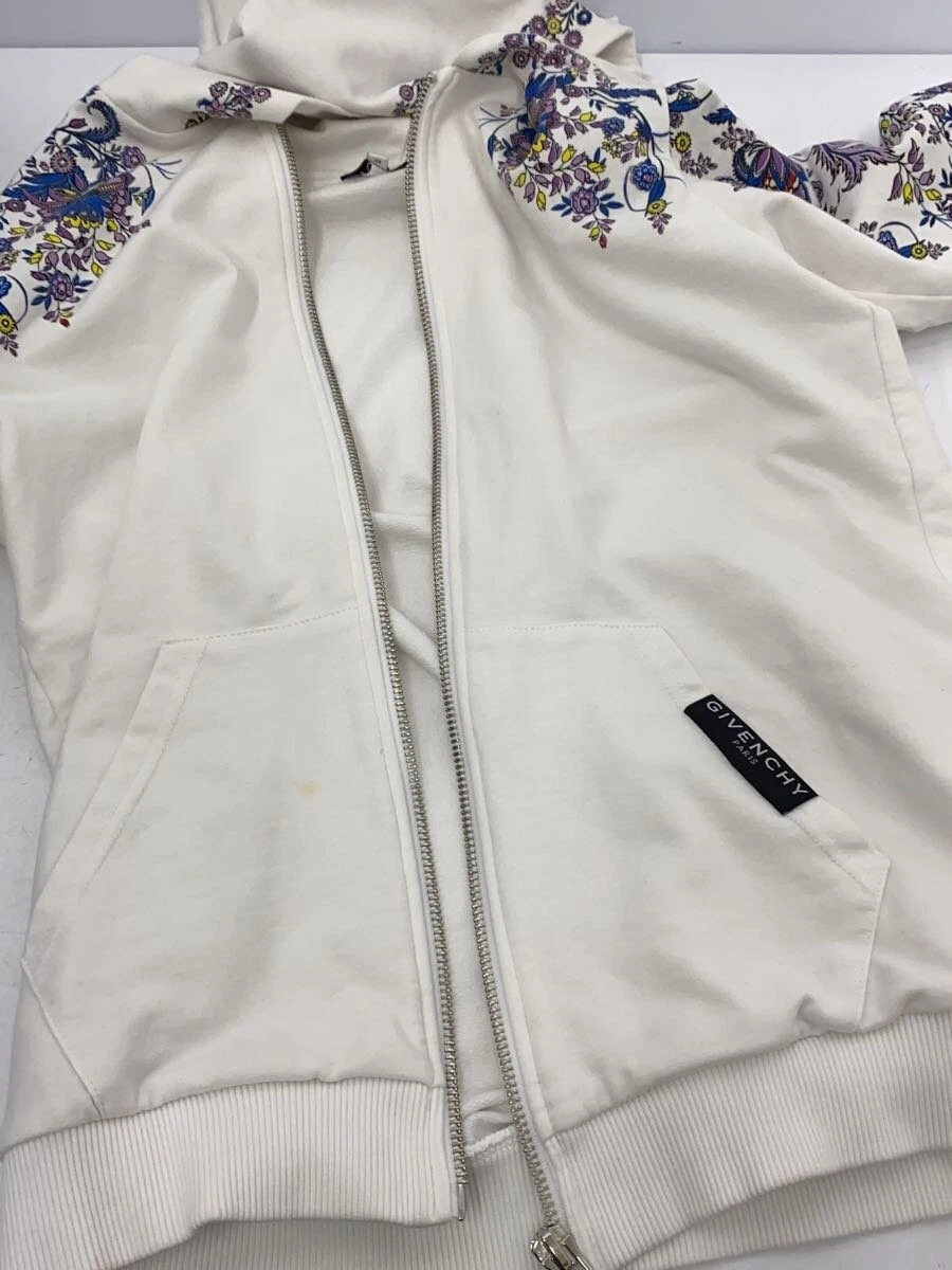 GIVENCHY Felpa con cappuccio e zip bianca 12