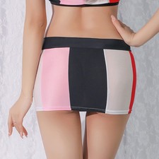 Women's See-Through Mini Skirt Lingerie Tight Bodycon Pencil Skirts Underwear  