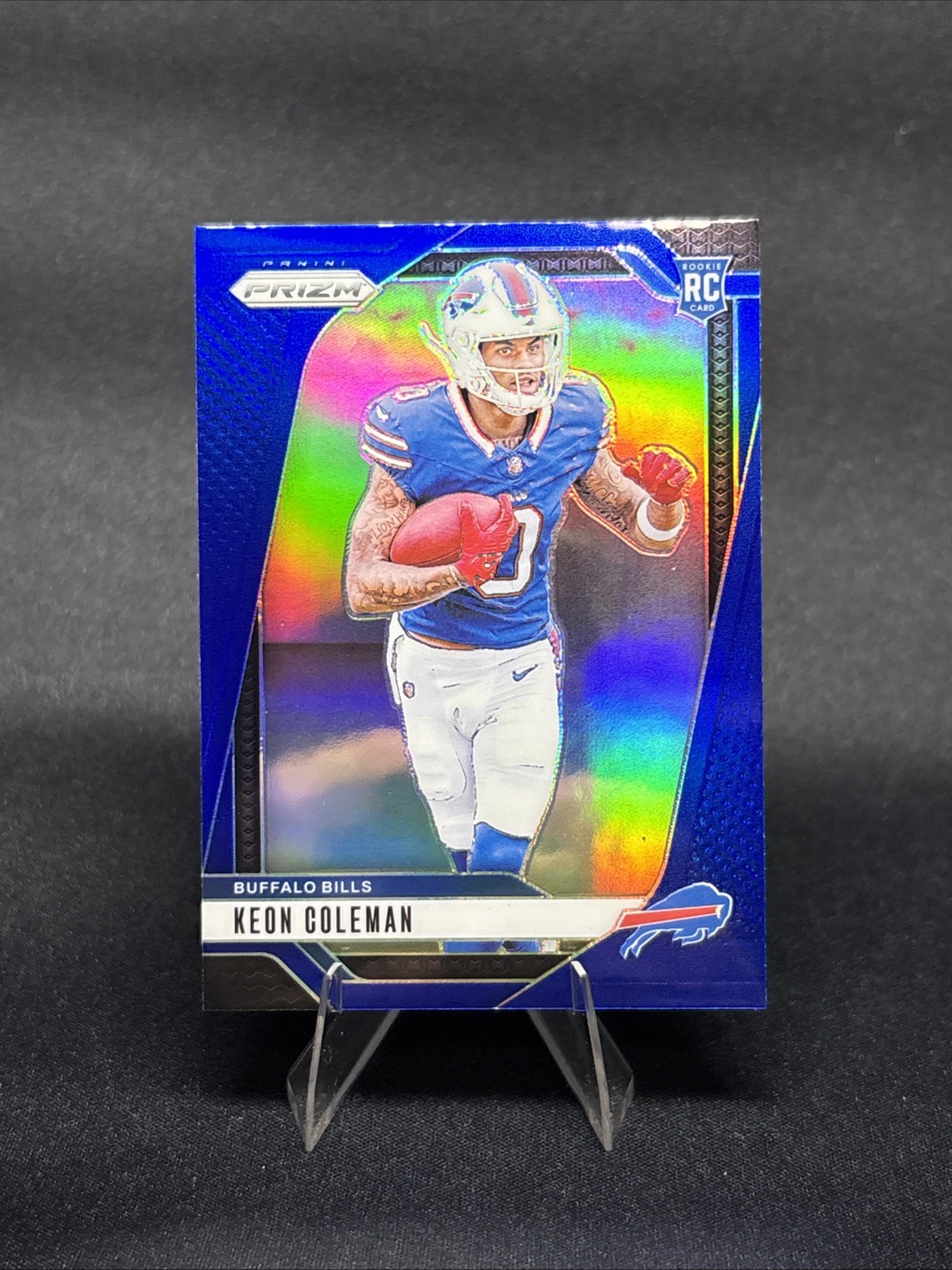 2024 Panini Prizm Keon Coleman Retail Blue Prizm SSP #362 Buffalo Bills