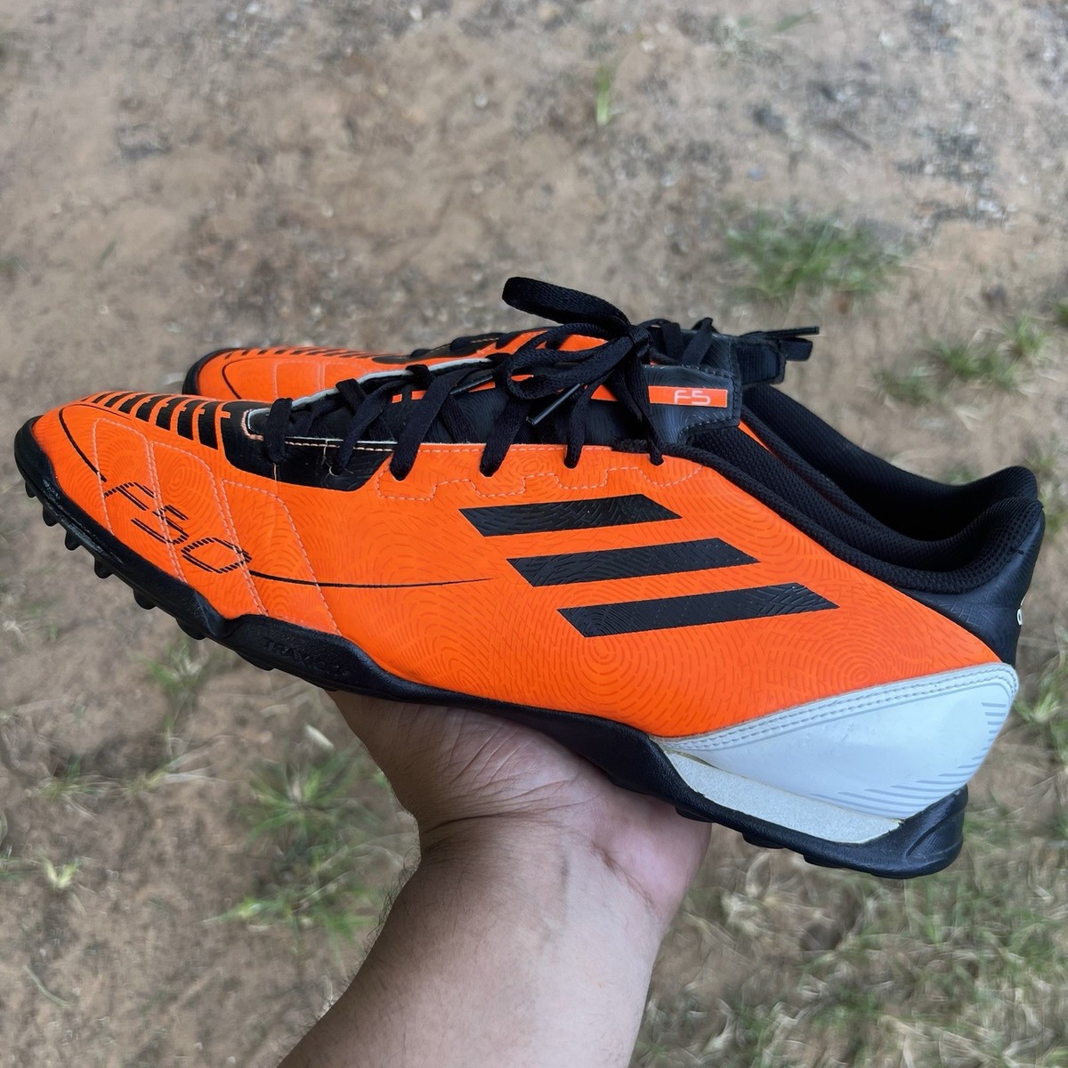 Adidas Adizero F50 TRX FG Warning Soccer Cleats Orange Black 12