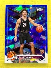 Colby Jones 2023-24 Topps Chrome NBA Sapphire Parallel RC Sacramento Kings