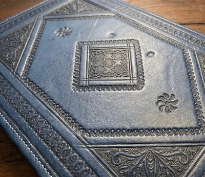 Porte document  A4 / serviette a bureau en cuir artisanal - Photo 1/4
