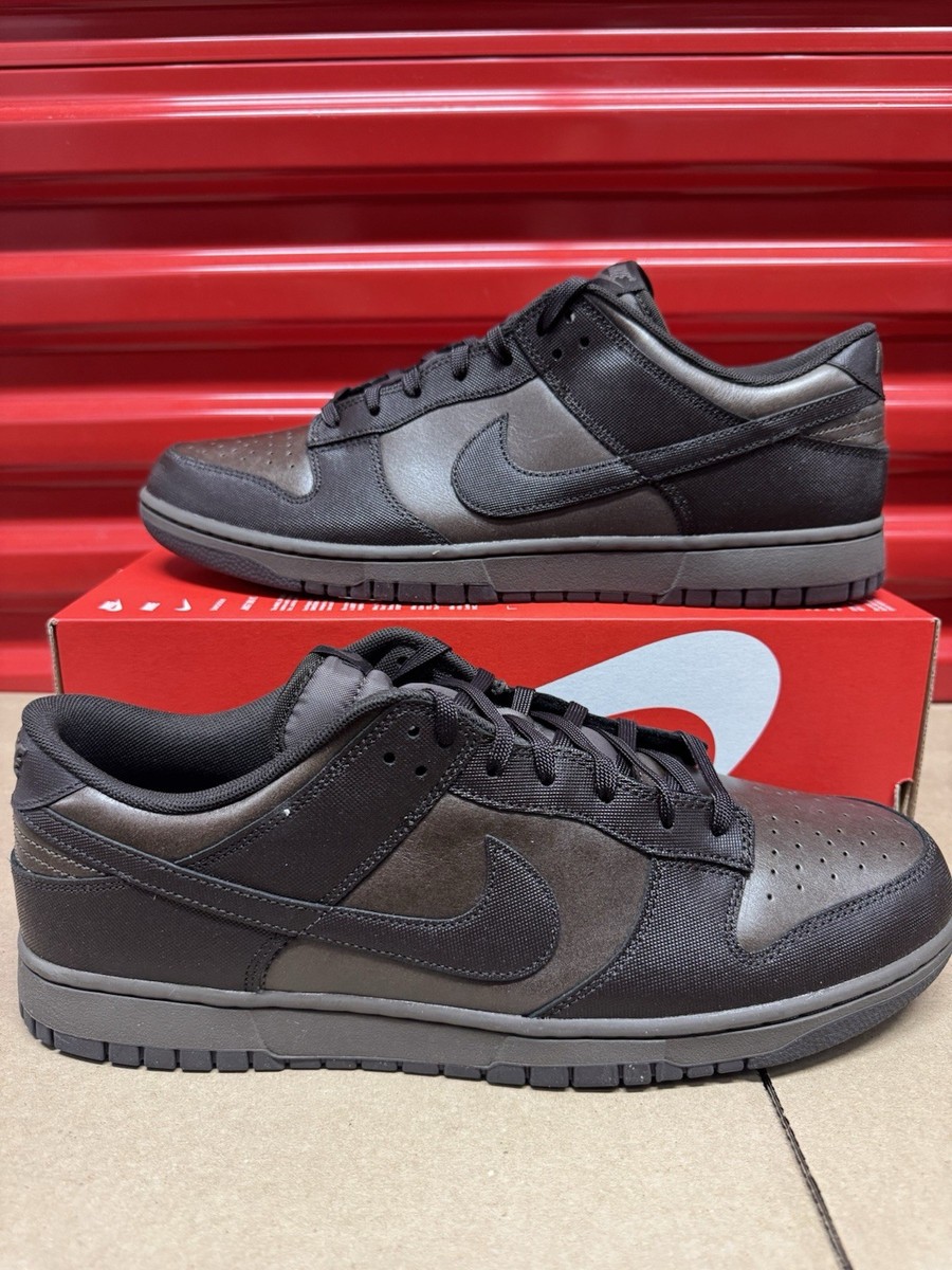 Men's Size 15 - Nike Dunk Low Retro Premium Ironstone Velvet Brown