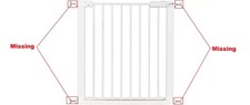 Cuggl Child Safety Gate Double Locking 2 Way Stair Door (No Screws) 3416316 R